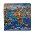 Puzzle 1000 s podložkou Mapa Sveta