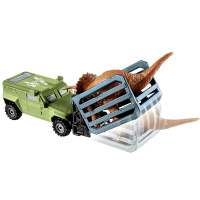 Jurassic World - Vozidlo s dinosaurom Tricera-Tracker