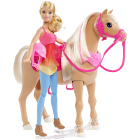 Barbie bábika a tancujúci kôň