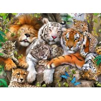 Puzzle 200 XXL - Mačkovité šelmy
