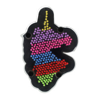 Pin Art – Jednorožec-Dúha-Srdce