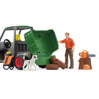 Schleich Farm World – Auto s drevorubačom 42659
