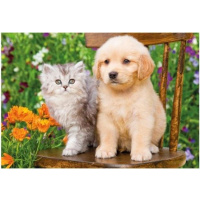 Puzzle 2x48 – Psík a mačička