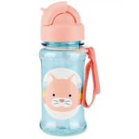 Fľaša so slamkou – Mačka 355 ml