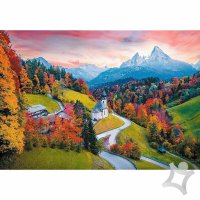 Puzzle 1000 - Na úpätí Álp, Bavorsko, Nemecko