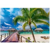 Puzzle 1000 - Rajská pláž, Bora-Bora