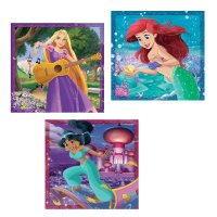 Puzzle 3x48 - Disney princezné