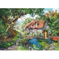Puzzle 1000 - Cesta cez kvetinové kopce