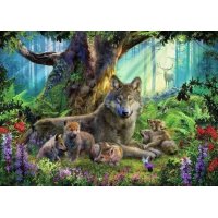 Puzzle 1000 – Vlci v lese
