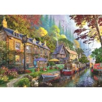 Puzzle 1000 - Ulička pri kanáli