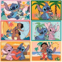 Stitch - Obrázkové kocky 6 ks