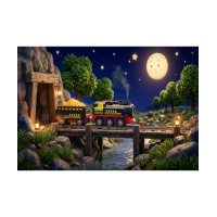 Woody – Elektrická lokomotiva s parou a vagónom