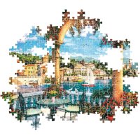 Puzzle 1000 - Výhľad na jazero Como