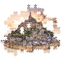 Puzzle 1500 - Mont Saint-Michel pri východe slnka