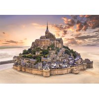 Puzzle 1500 - Mont Saint-Michel pri východe slnka