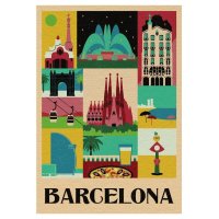 Puzzle 1000 - Štýl v meste Barcelona
