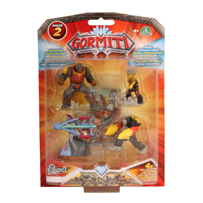 Gormiti Wave 2 - Figúrky Lord Titano, Trek, Orion, Hurik
