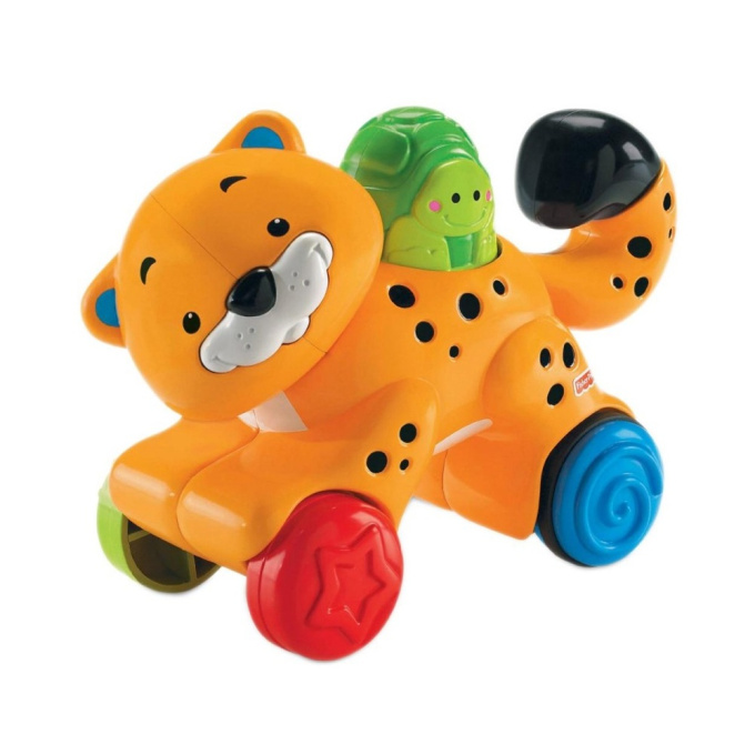 Fisher-Price - Zvieratko na kolieskach Leopard