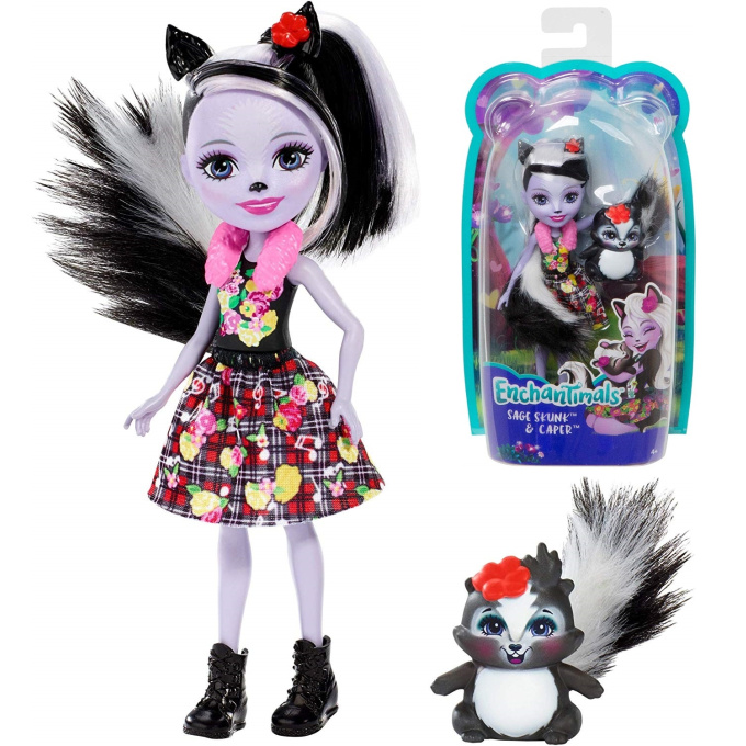 Enchantimals – Bábika so zvieratkom Skunk