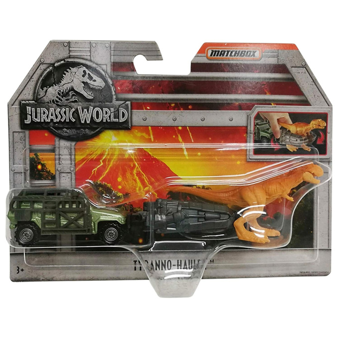 Jurassic World - Vozidlo s dinosaurom Tyranno-Hauler