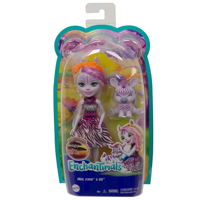 Enchantimals – Bábika so zvieratkom Zadie Zebra