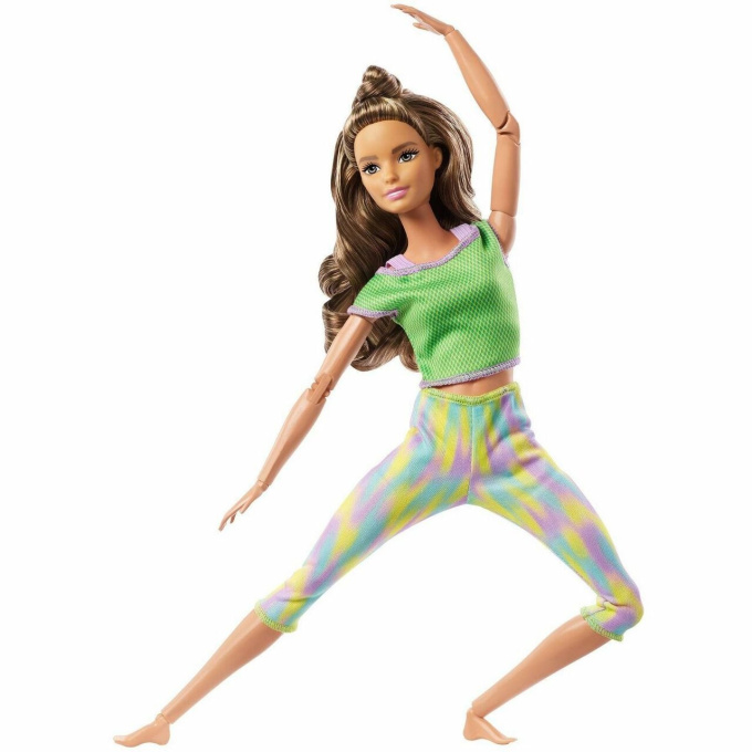 Barbie - Bábika v pohybe Zeleno-Fialová - GXF05