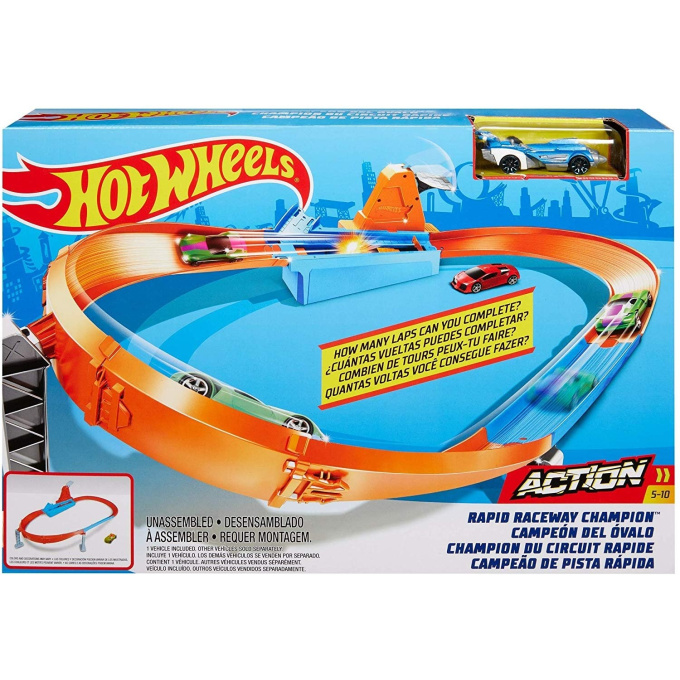 Hot Wheels - Pretekárska dráha Rapid Raceway