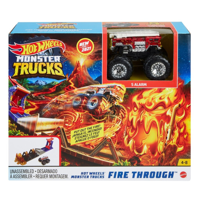 Hot Wheels – Monster Truck dráha Fire Through
