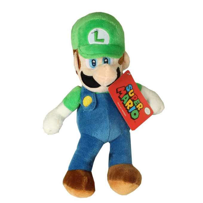 Super Mario - Plyšová postavička 25 cm Luigi