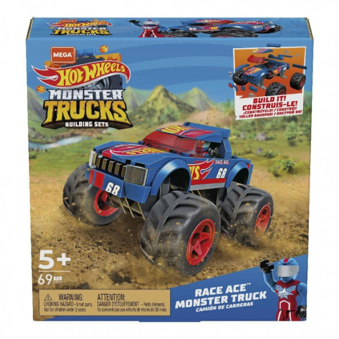 Mega Construx – Hot Wheels Monster Trucks Race Ace Monster Truck