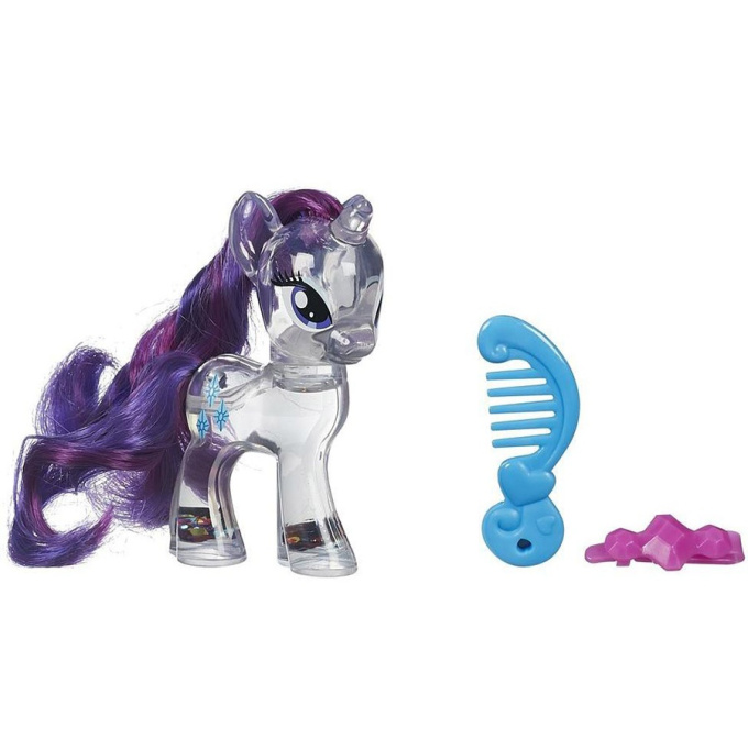 My Little Pony - Priehľadný poník s trblietkami a doplnkom Rarity