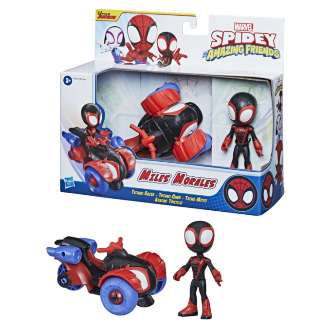 Marvel Spidey – Figúrka s vozidlom Miles Morales