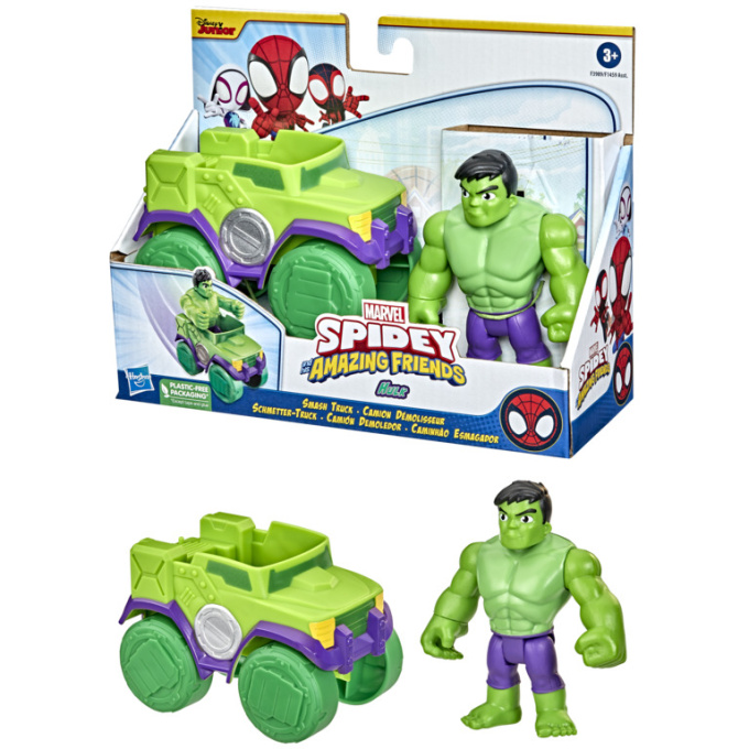 Marvel Spidey – Figúrka s vozidlom Hulk