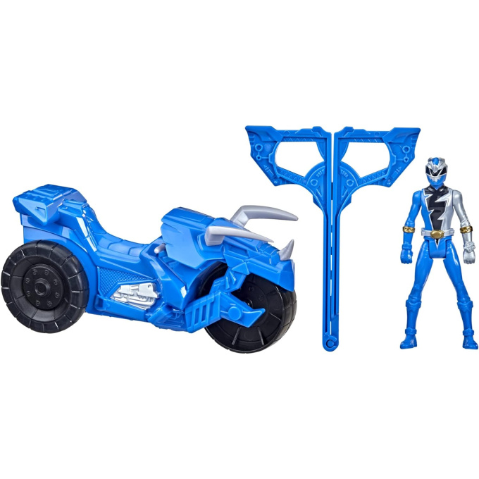 Power Rangers – Motocykel s figúrkou Tricera Battle Rider