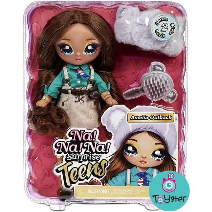 Na! Na! Na! Surprise Teens – Bábika s kefou Amelia Outback
