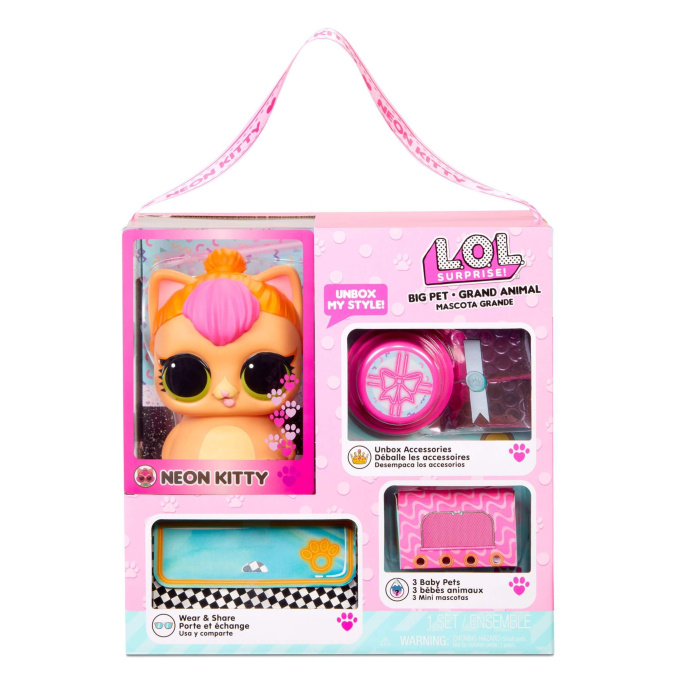 L.O.L. Surprise! – Veľké zvieratko Neon Kitty