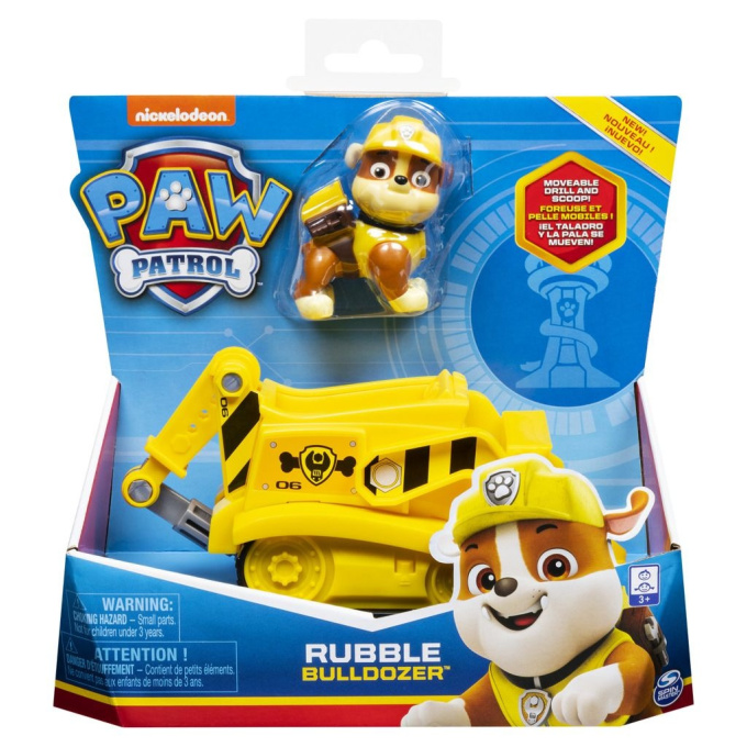 Paw Patrol – Vozidlo s figúrkou Rubble - 20114323