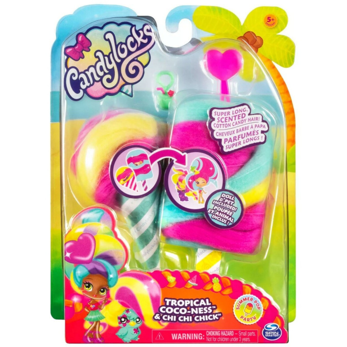 Candylocks – Figúrka v zmrzline Tropical Coco & Chi Chi Chick