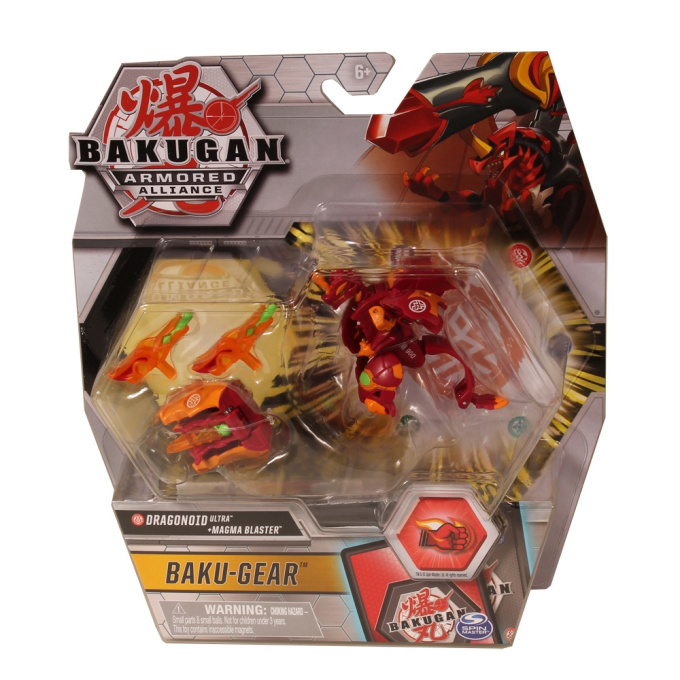Bakugan - Drak s výstrojom Dragonoid Magma Blaster