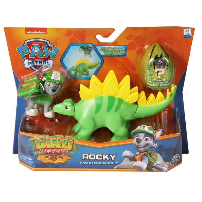 Paw Patrol – Psík s dinosaurom Rocky A Stegosaurus