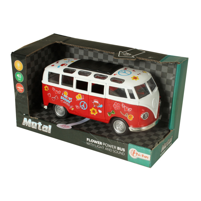 Kvetinový autobus Červená