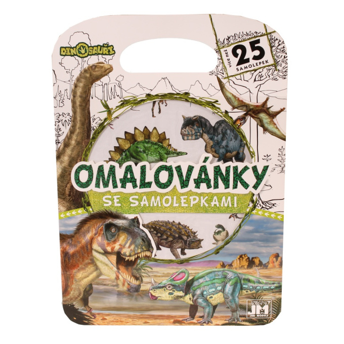 Omaľovánky so samolepkami – Dinosaury