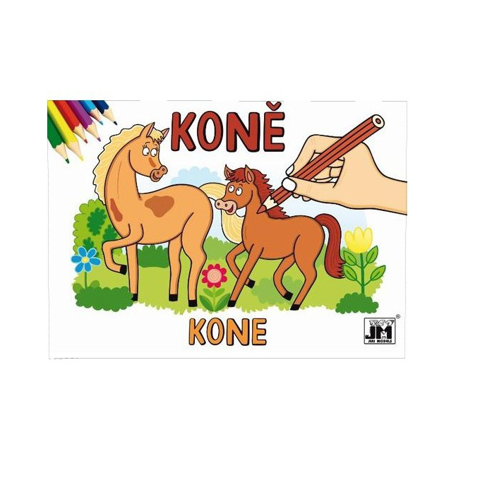 Vymaľovánka kone