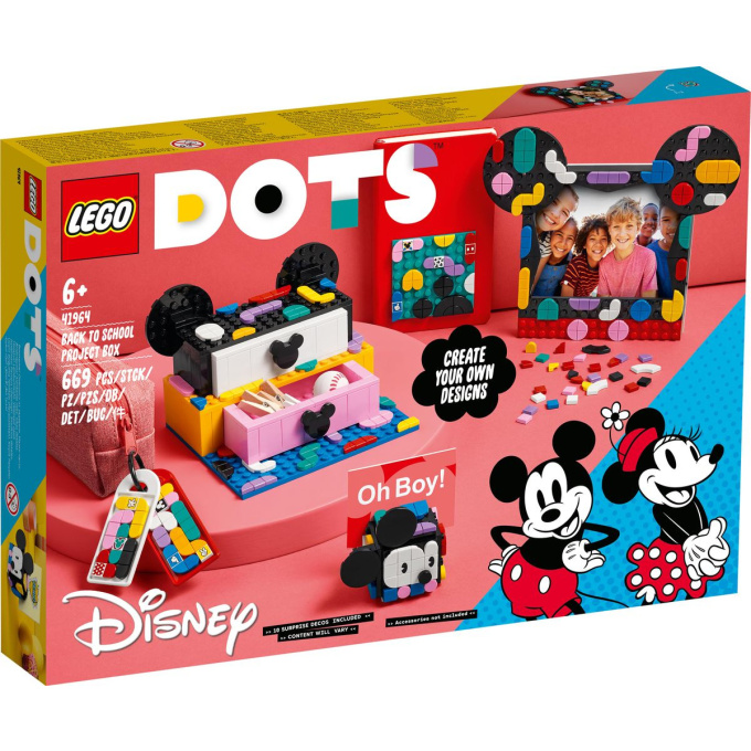 41964 Lego Dots – Školský boxík Myšiak Mickey a Myška Minnie