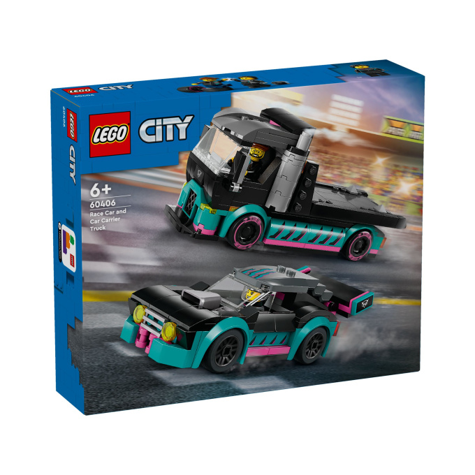 60406 Lego City – Kamión s pretekárskym autom