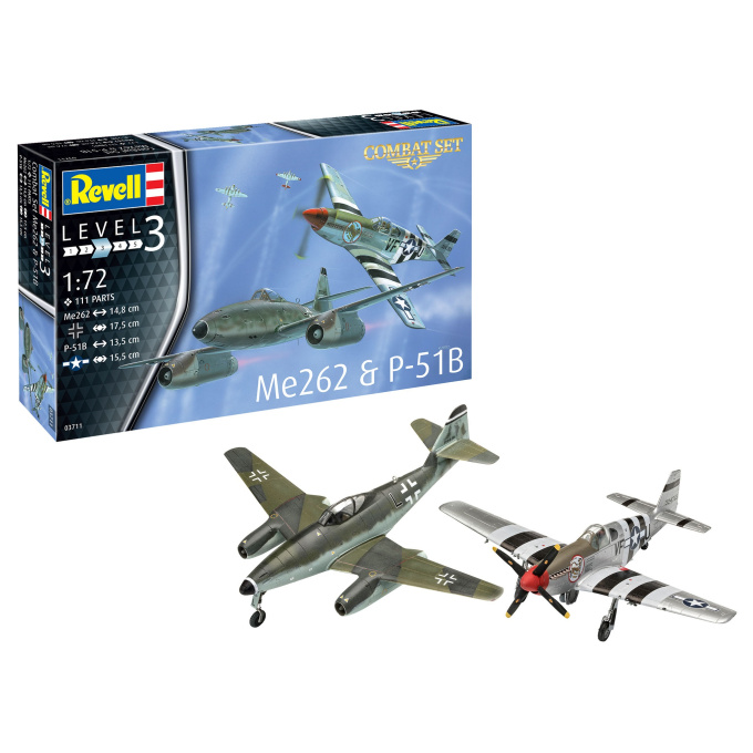 Revell – Me262 a P-51B 1:72