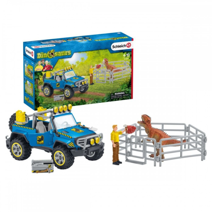 Schleich Dinosaurs – Terénne auto s výbehom pre dinosaura 41464