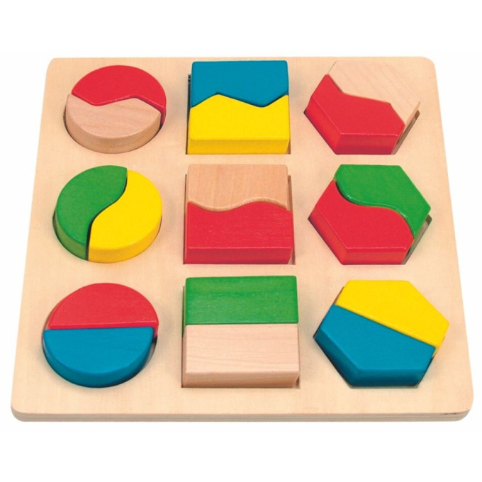 Woody – Drevená doska s geometrickými tvarmi