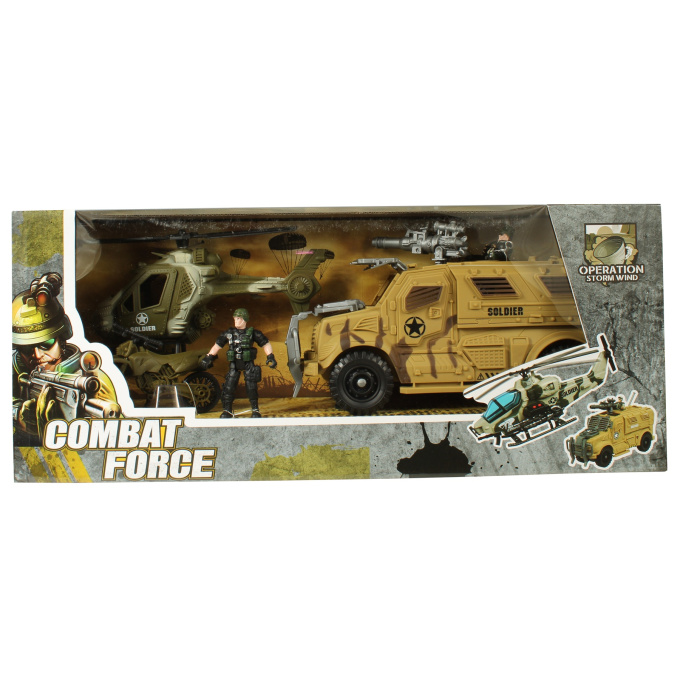 Vojenská súprava Combat Force Vojenské Auto