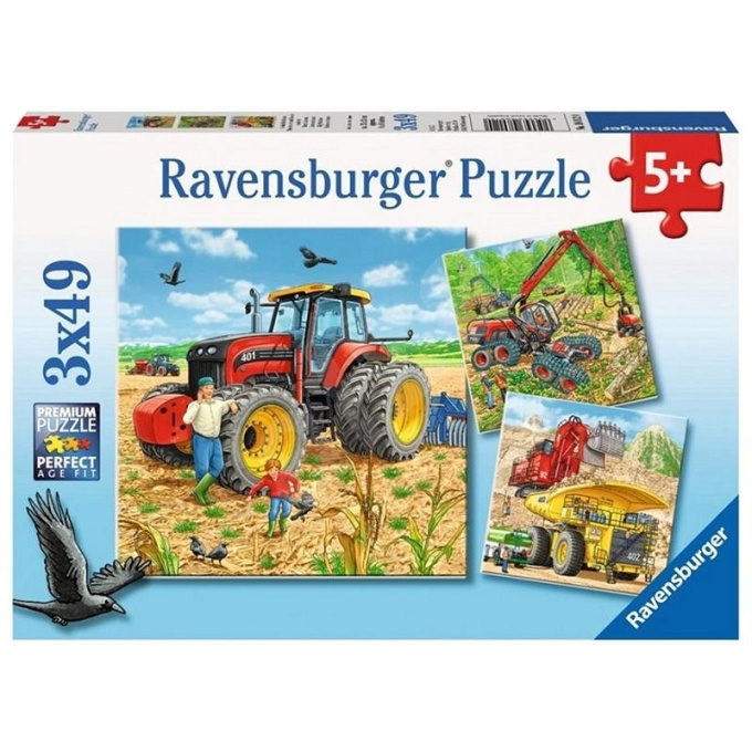 Puzzle 3x49 – Poľnohospodárske stroje